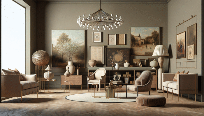 Luxurious room showcasing premium furniture, exquisite art, and rare antiques, highlighting high-end clearance services.
