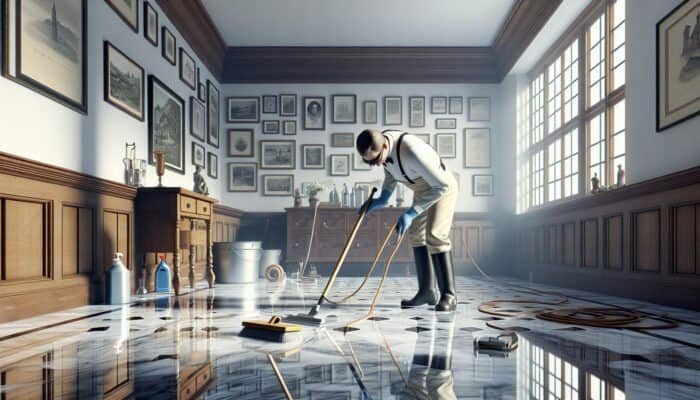 Cleaning Marble Floors in the Borders of Scotland Without Streaks