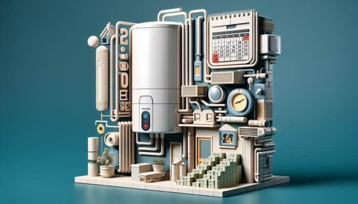 A modern tankless water heater in a North Vancouver home, symbolising 20 years of durability and savings.