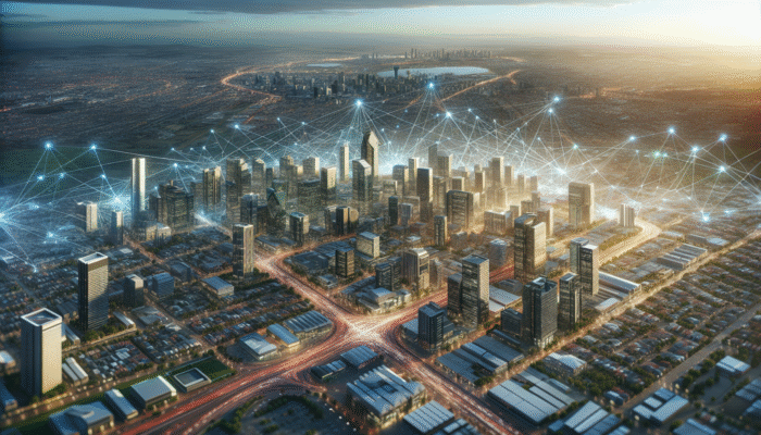 Aerial view of Boksburg highlighting investment hotspots like Northmead and Atlasville.