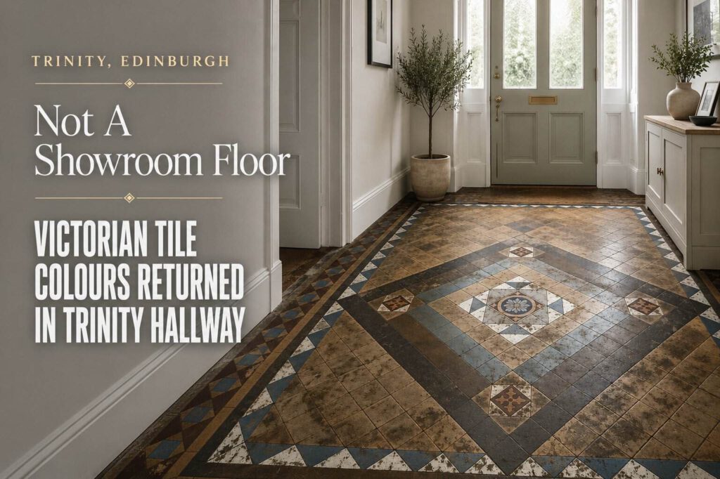 Victorian Tile Colours Showcase in Trinity Hallway