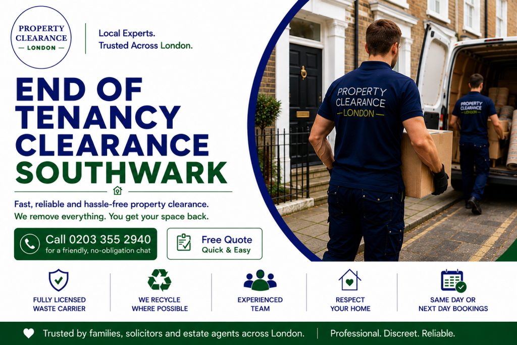 End of Tenancy Clearance Solutions in Southwark