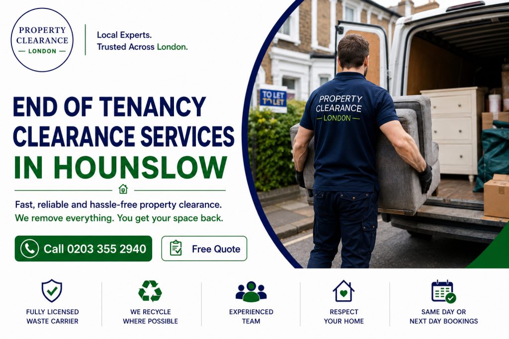 End of Tenancy Clearance in Hounslow: Professional Help Offered